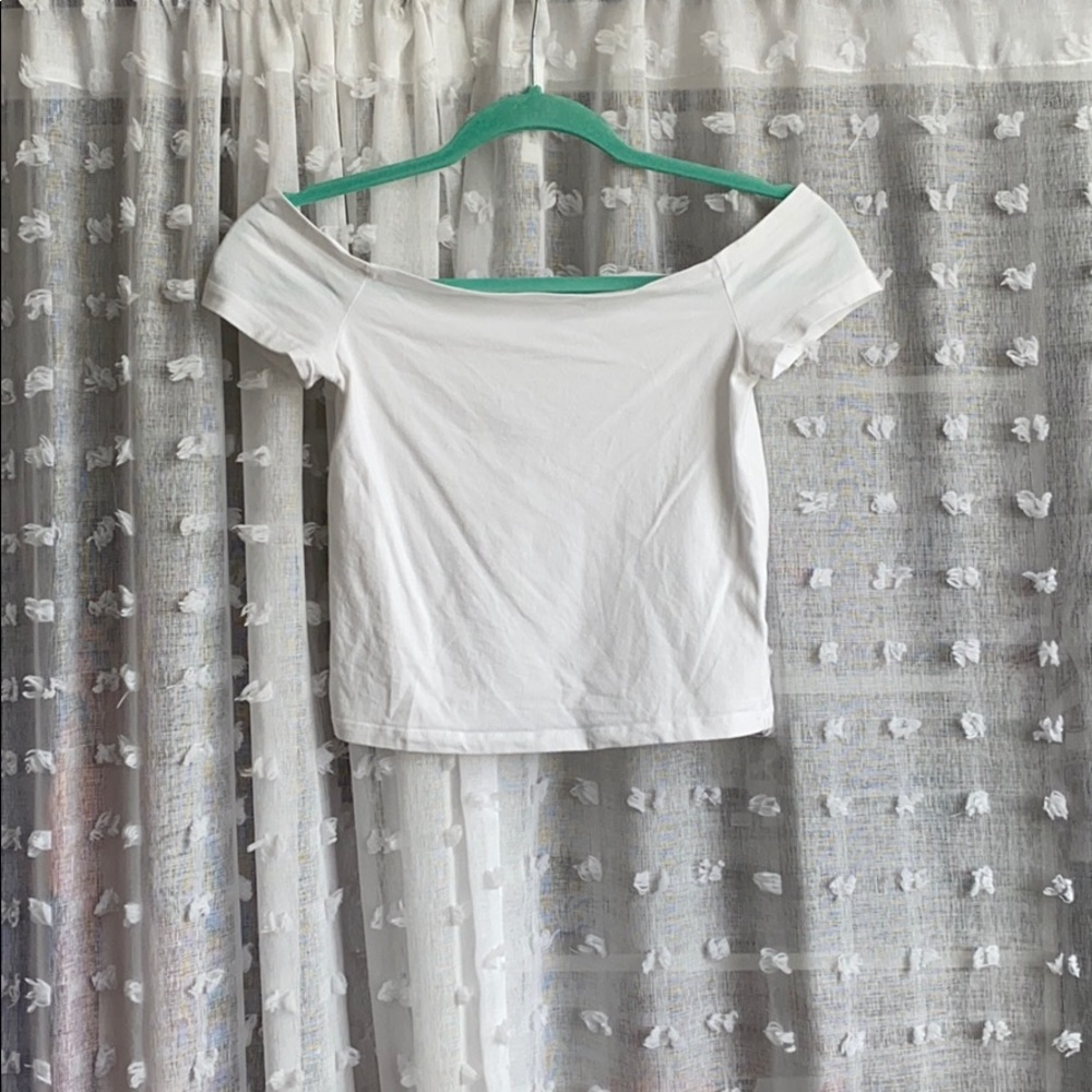 White off the shoulder top